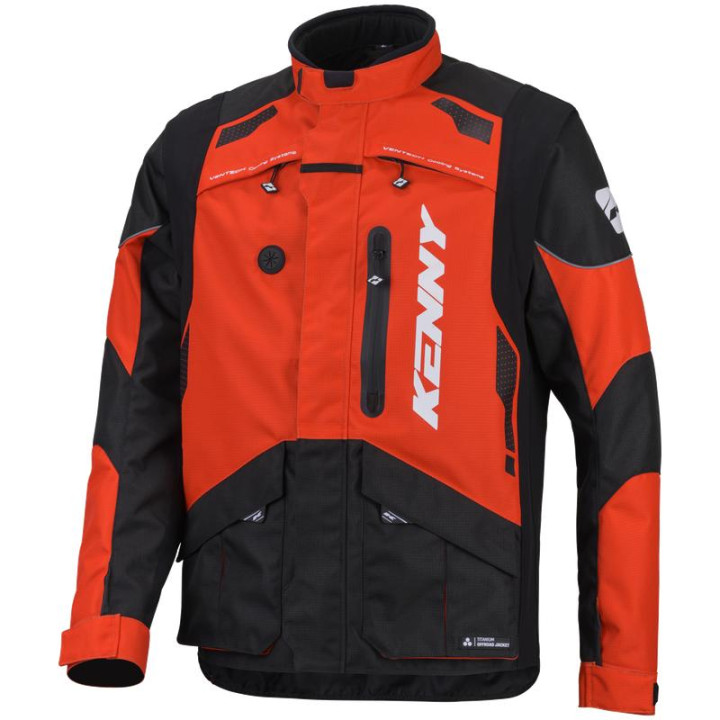 Veste enduro KENNY titanium orange | Oxmoto