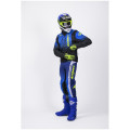 Veste enduro KENNY softshell bleu/jaune | Oxmoto
