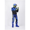 Veste enduro KENNY softshell bleu/jaune | Oxmoto