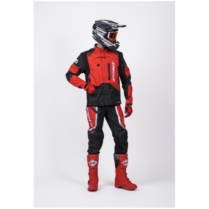 Veste enduro KENNY titanium rouge | Oxmoto