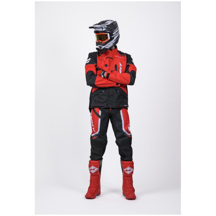 Veste enduro KENNY titanium rouge | Oxmoto