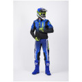 Veste enduro KENNY softshell bleu/jaune | Oxmoto