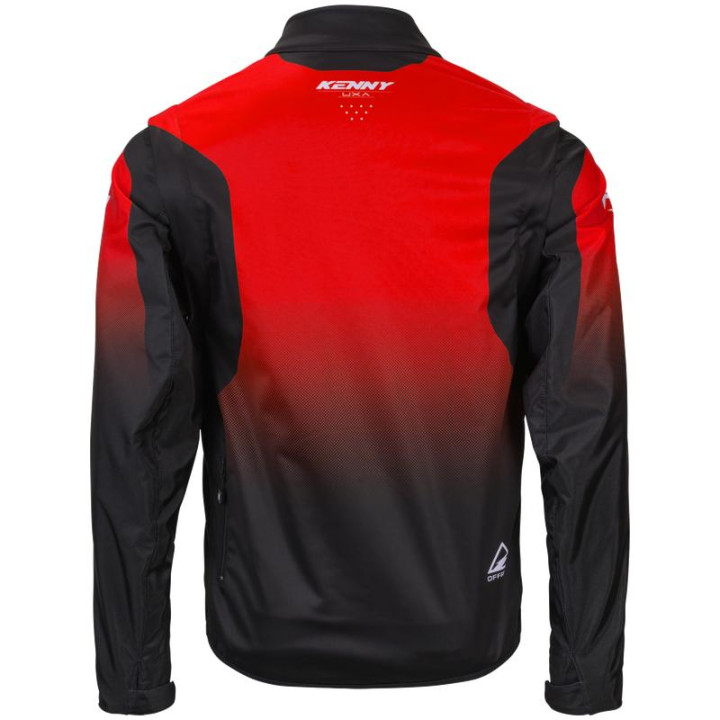 Veste enduro KENNY softshell rouge | Oxmoto