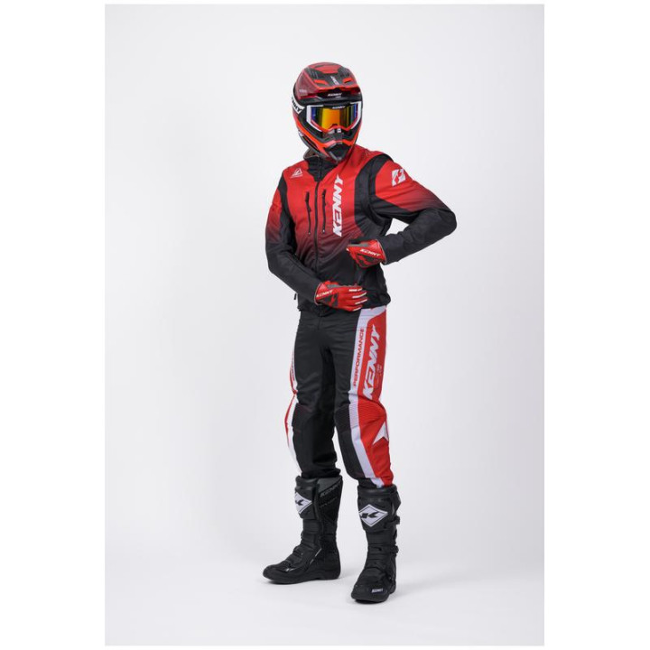 Veste enduro KENNY softshell rouge | Oxmoto