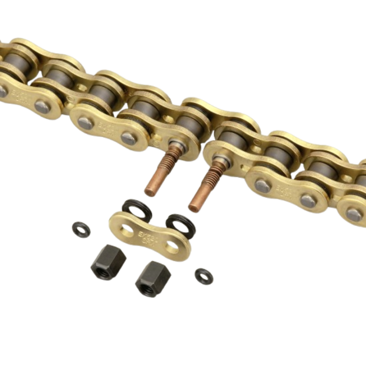 Chaine de transmission EK CHAIN 520 SRX2 - Joints Qx-Ring - attache rapide à visser