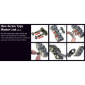 Chaine de transmission EK CHAIN 520 SRX2 - Joints Qx-Ring - attache rapide à visser