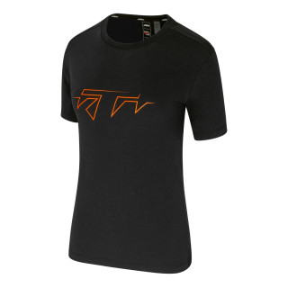 T-shirt femme KTM noir logo orange | Oxmoto