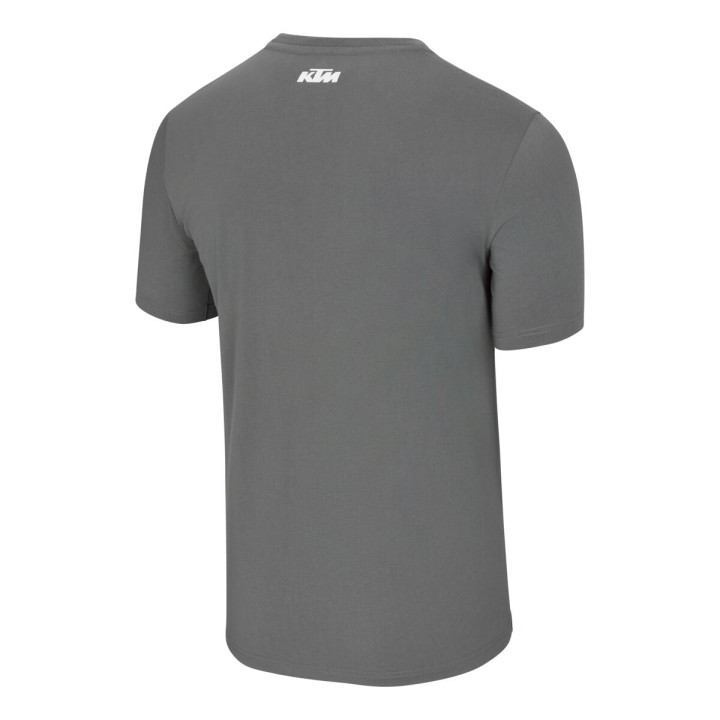T-shirt KTM gris logo orange | Oxmoto