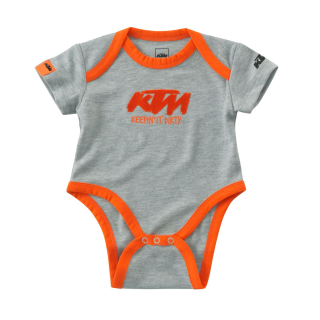 Ensemble de 2 body bébé KTM gris et blanc été | Oxmoto