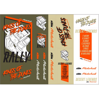 Planche de stickers KTM desert edition speciale | Oxmoto
