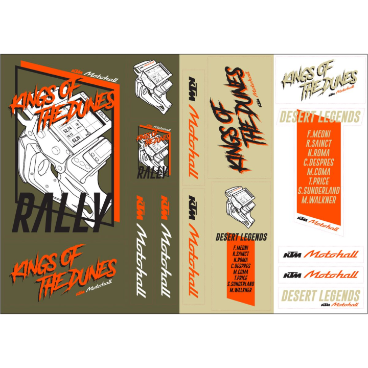Planche de stickers KTM desert edition speciale | Oxmoto