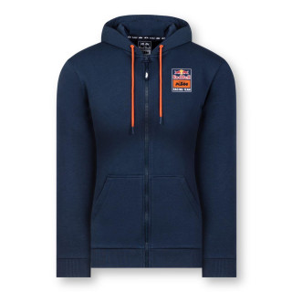 Sweat zippé femme KTM backprint red bull navy | Oxmoto
