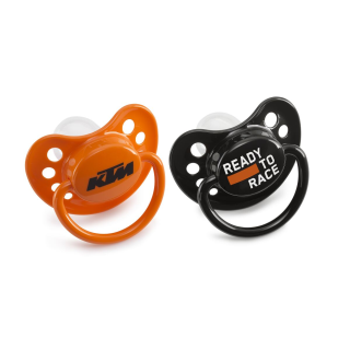 Tétines de bébé KTM orange et noir | Oxmoto