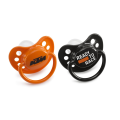Tétines de bébé KTM orange et noir | Oxmoto