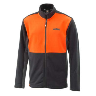 Pull zippé KTM mécanic noir/orange | Oxmoto