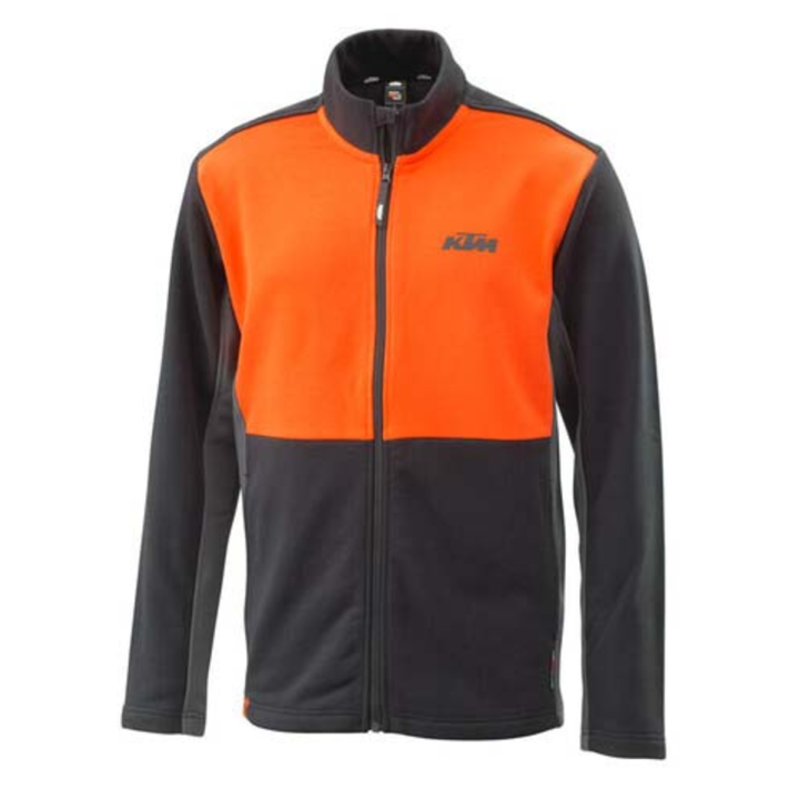 Pull zippé KTM mécanic noir/orange | Oxmoto