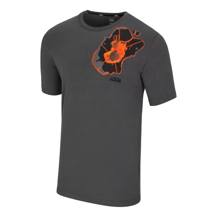 T-shirt KTM fluids gris | Oxmoto