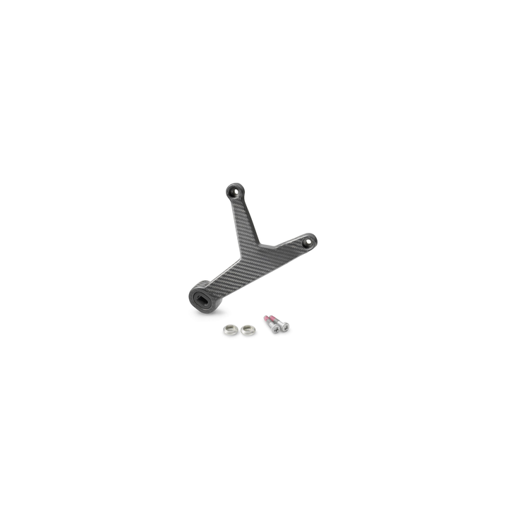 Fixation silencieux carbone sans repose-pied passager racing KTM 990 duke 2024/2025