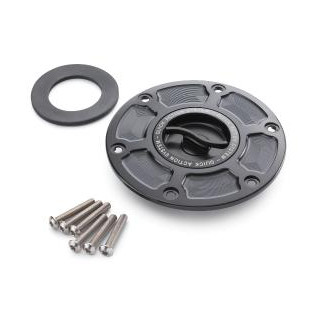 Système d'ouverture rapide de bouchon de réservoir de carburant KTM noir