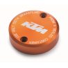 couvercle de maitre cylindre de frein avant rond orange ktm