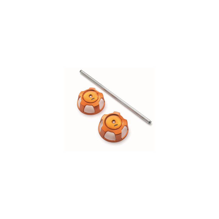 Enjoliveur d'axe de roue orange monobras KTM 1290/1390