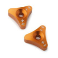 Jeu de molettes de réglage rapide KTM factory orange pour fourche wp