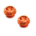 Jeu de bouchons de vidange orange KTM | Oxmoto