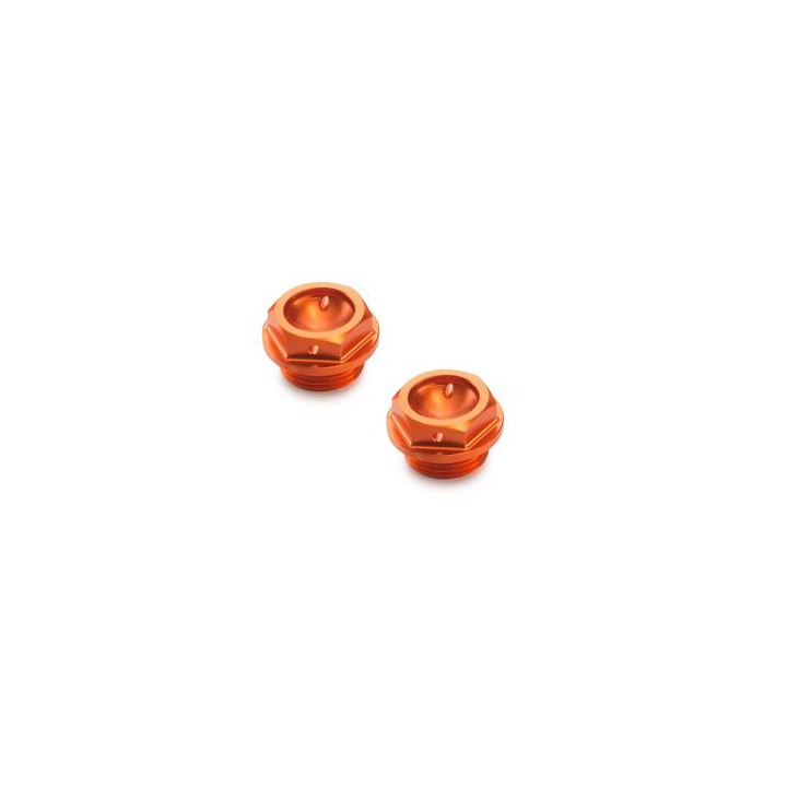 Jeu de bouchons de vidange orange KTM | Oxmoto