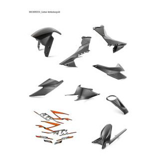 Kit carénage carbone KTM super duke 2020-2023 | Oxmoto