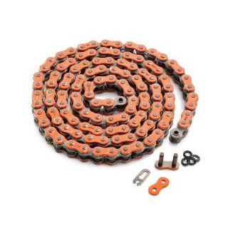 Chaine orange KTM xw-ring avec joints 118 maillons - pas de 520