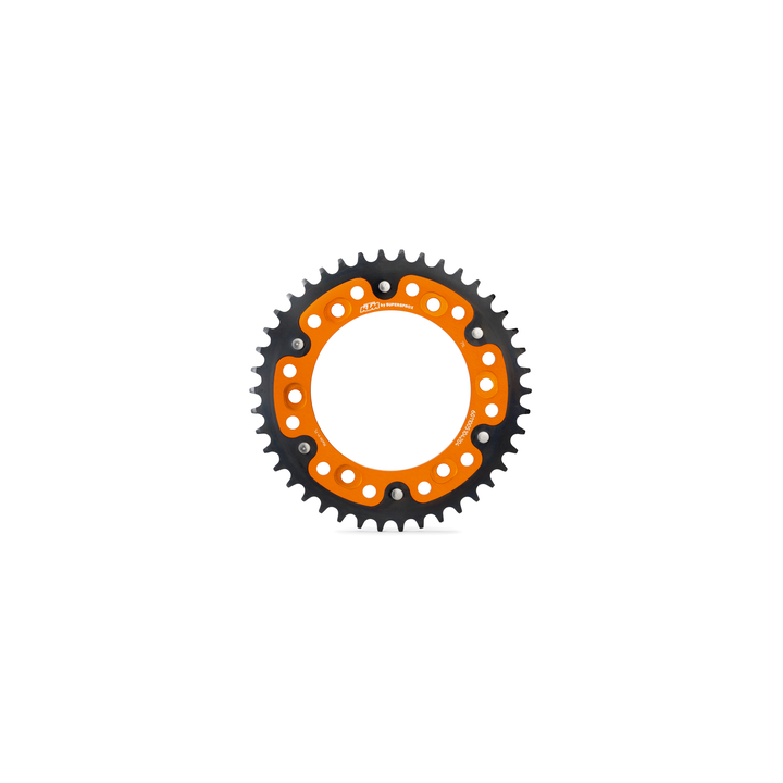 Couronne KTM supersprox orange stealth bi-composant acier/alu 42 dents - KTM adventure