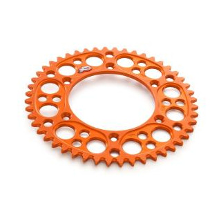 Couronne KTM Renthal gp alu orange 44 dents - KTM sx/sxf/exc/excf