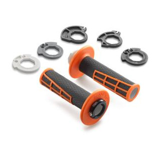 Poignées ODI KTM lock-on ouverte orange 2023-2026 | Oxmoto