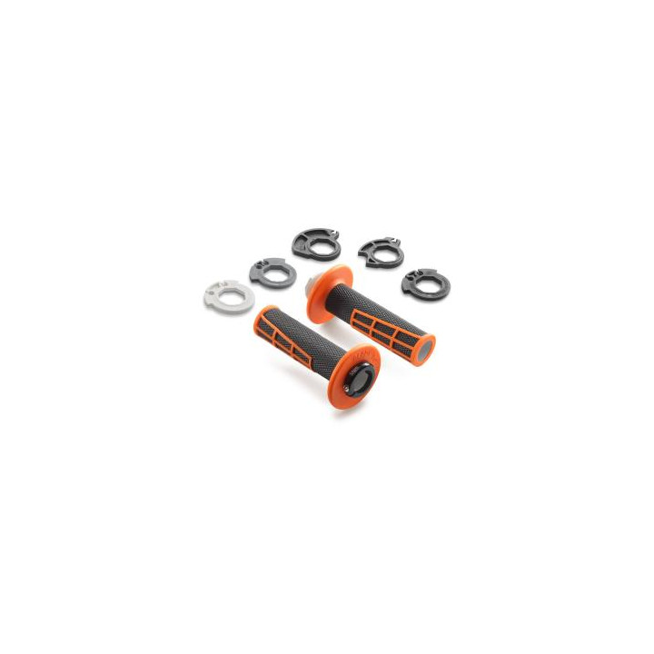 Poignées ODI KTM lock-on ouverte orange 2023-2026 | Oxmoto