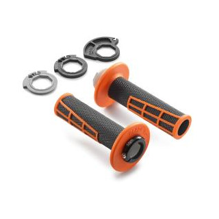 Poignées ODI KTM lock-on ouverte orange 2016-2023 | Oxmoto