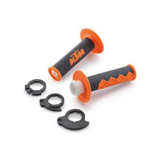 Poignées ODI KTM lock-on fermées orange 2003-2016 | Oxmoto