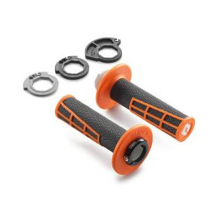 Poignées ODI KTM lock-on fermées orange 2016-2023 | Oxmoto