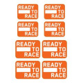 Kit stickers de moyeu KTM "ready to race" | Oxmoto
