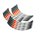 Kit stickers de jante orange/noir/blanc KTM 18/21" et 19/21"