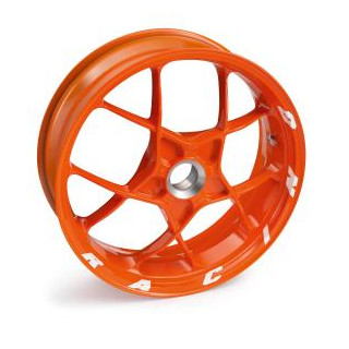 Kit stickers de jante orange/blanc "racing" KTM | Oxmoto