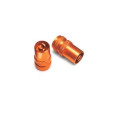 Bouchon de valve (avec démonte obus intégré) orange KTM