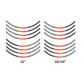 Kit stickers de jantes noir/orange KTM 18/21" et 19/21"