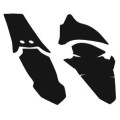 Stickers anti-boue noir KTM sx/sx-f - exc/exc-f 2009-2023