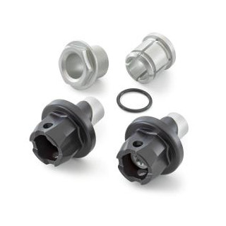 Kit roulettes de protection de fourche KTM adventure/duke noir