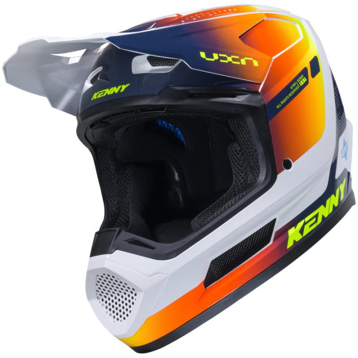 Casque KENNY performance graphic navy/orange | Oxmoto