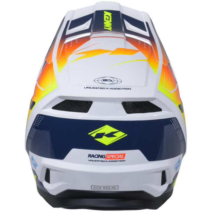 Casque KENNY performance graphic navy/orange | Oxmoto