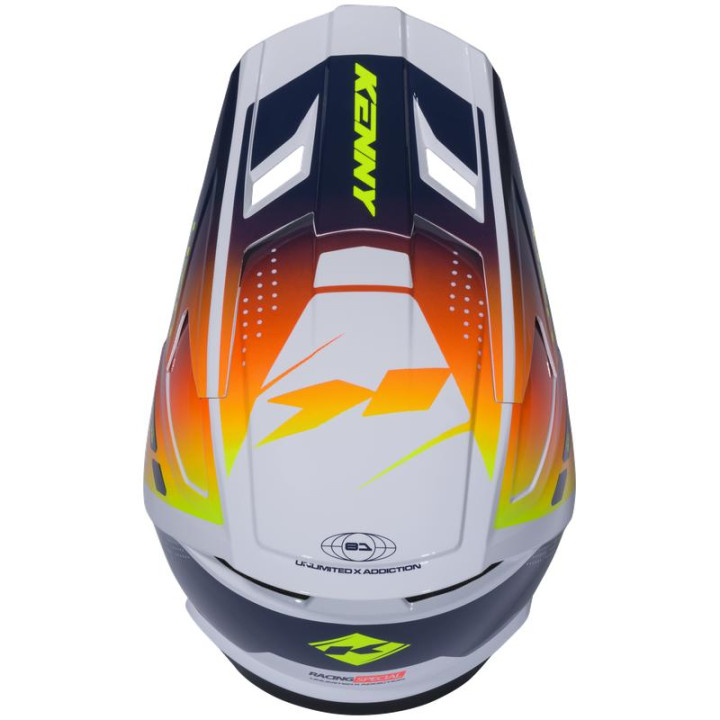 Casque KENNY performance graphic navy/orange | Oxmoto