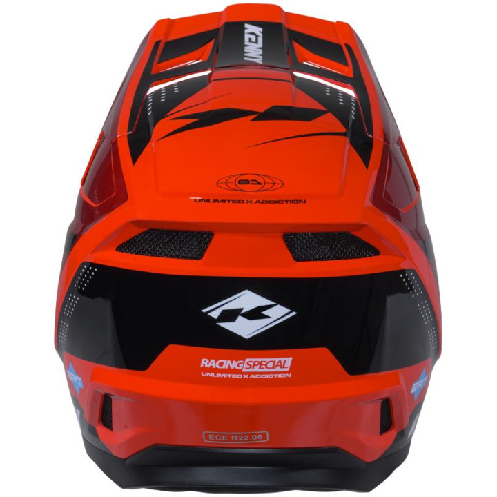 Casque KENNY performance graphic rouge | Oxmoto