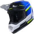 Casque KENNY performance graphic blanc/bleu | Oxmoto