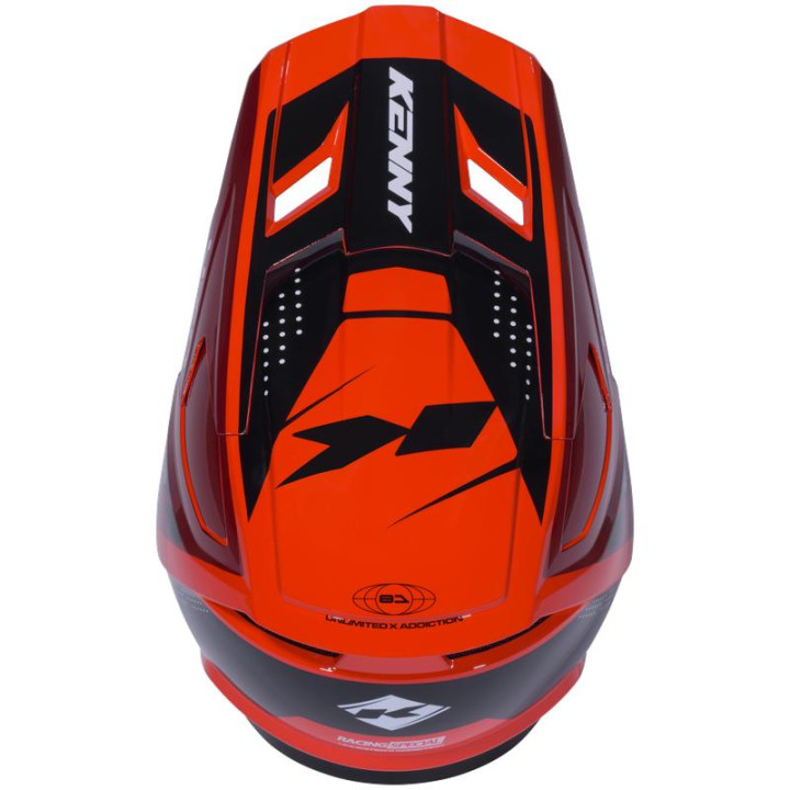Casque KENNY performance graphic rouge | Oxmoto